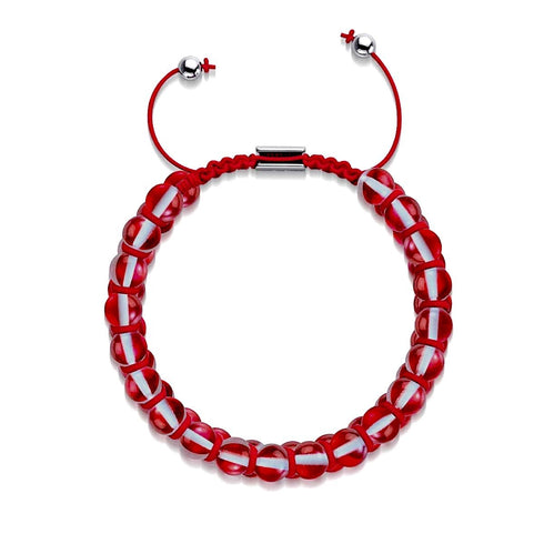 Lune de sang | Argent | Bracelet Verre Double Galaxie